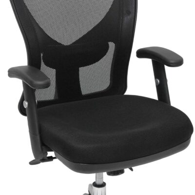 Velco Pro-Systems ΚΑΡΕΚΛΑ ΓΡΑΦΕΙΟΥ ΜΑΥΡΗ ΔΙΕΥΘΥΝΤΟΥ -ΔΙΑΣΤΑΣΕΙΣ: 60x50x115/125cm