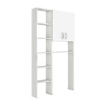 Έπιπλο πλυντηρίου Make Megapap χρώμα λευκό 96x20x180εκ.