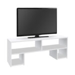 Έπιπλο τηλεόρασης Dabi Megapap χρώμα λευκό 120x30x40εκ.