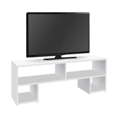 Έπιπλο τηλεόρασης Dabi Megapap χρώμα λευκό 120x30x40εκ.