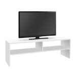 Έπιπλο τηλεόρασης Beirut Megapap χρώμα λευκό 150x30x40εκ.