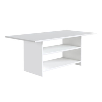 Τραπεζάκι σαλονιού Dallas Megapap χρώμα λευκό 90x50x60εκ.