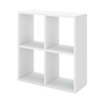 Βιβλιοθήκη Cube Megapap χρώμα λευκό 60x20x60εκ.