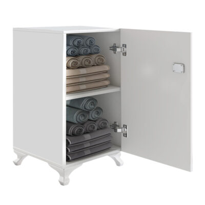 Ντουλάπι με κλειδαριά Rene Megapap χρώμα λευκό 29x29x68εκ.