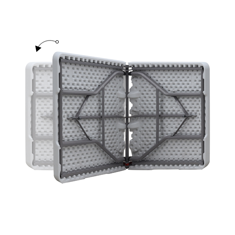 Τραπέζι catering - συνεδρίου Capri Megapap πτυσσόμενο - βαλίτσα χρώμα λευκό του πάγου 152x70x74εκ. - Image 6