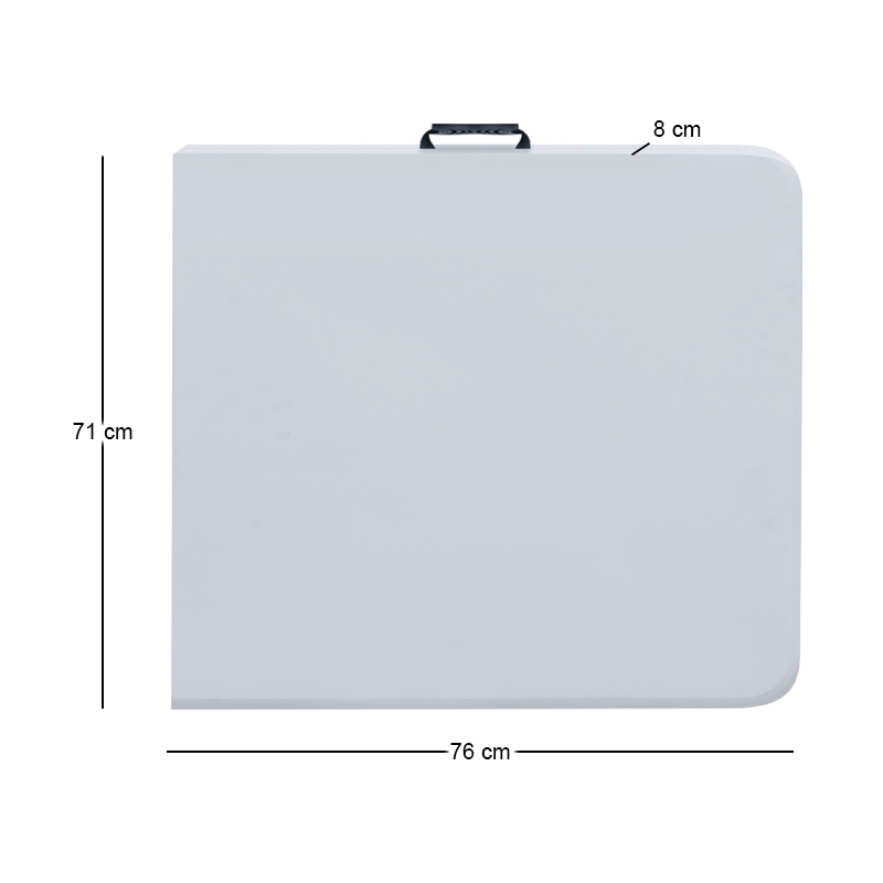 Τραπέζι catering - συνεδρίου Capri Megapap πτυσσόμενο - βαλίτσα χρώμα λευκό του πάγου 152x70x74εκ. - Image 9