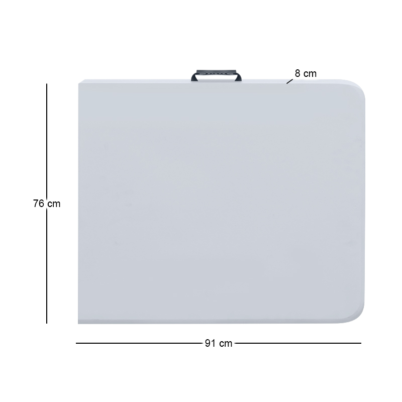 Τραπέζι catering - συνεδρίου Capri Megapap πτυσσόμενο - βαλίτσα χρώμα λευκό του πάγου 183x76x74εκ. - Image 9