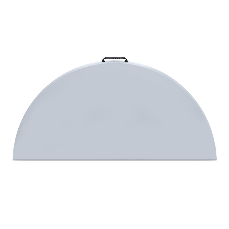 Τραπέζι catering - συνεδρίου Capri Megapap πτυσσόμενο – βαλίτσα στρογγυλό χρώμα λευκό του πάγου Ø152x74εκ. - Image 5