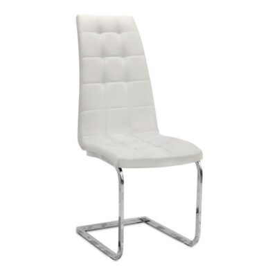 Σετ τραπεζαρία 5τμχ Darlen - Vela Megapap χρώμα λευκό 125x72x74εκ.