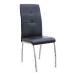 Σετ τραπεζαρία 5τμχ Darlen - Alma Megapap χρώμα λευκό - μαύρο 125x72x74εκ.