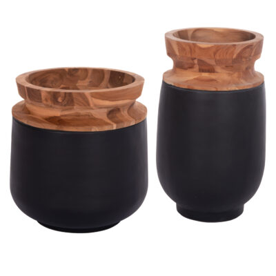 ΔΙΑΚΟΣΜΗΤΙΚΑ ΒΑΖΑ ΔΑΠΕΔΟΥ 2ΤΜΧ LINTER HM21140.01 FIBER CEMENT ΜΑΥΡΟ-ΞΥΛΟ ΤΕΑΚ 47Υ & 60Υεκ