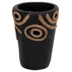 ΕΠΙΤΡΑΠΕΖΙΟ ΔΙΑΚΟΣΜΗΤΙΚΟ ΒΑΖΟ DEAN HM4677.01S ΤΕΡΑΚΟΤΑ ΣΕ ΜΑΥΡΟ--Φ19x25Υεκ.