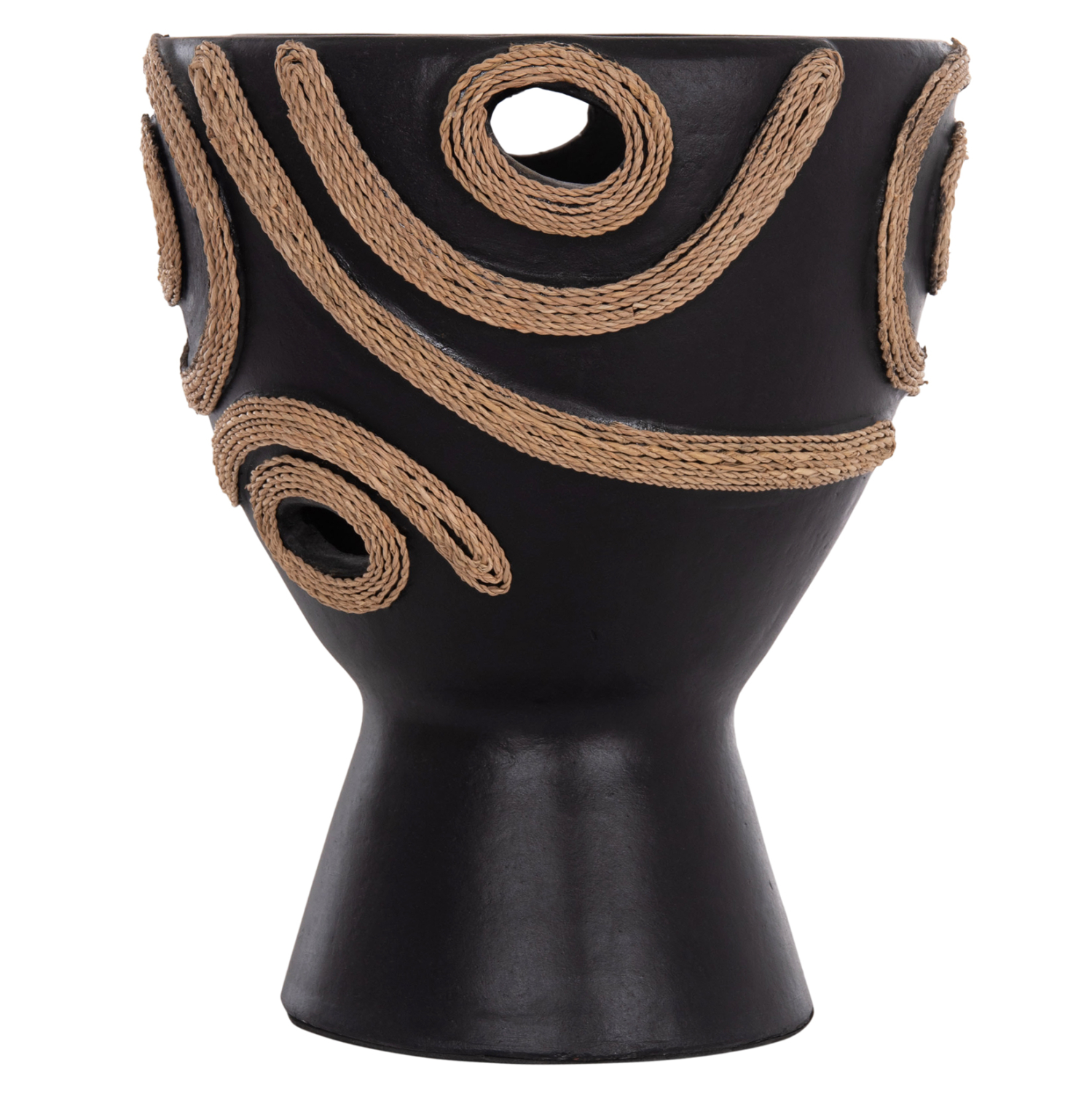 ΕΠΙΤΡΑΠΕΖΙΟ ΔΙΑΚΟΣΜΗΤΙΚΟ ΒΑΖΟ DEAN HM4678.01 ΤΕΡΑΚΟΤΑ ΣΕ ΜΑΥΡΟ--Φ25x28Υεκ. - Image 3