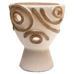 ΕΠΙΤΡΑΠΕΖΙΟ ΔΙΑΚΟΣΜΗΤΙΚΟ ΒΑΖΟ DEAN HM4678.02 ΤΕΡΑΚΟΤΑ ΣΕ ΚΡΕΜ--Φ25x28Υεκ.