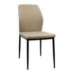 ΚΑΡΕΚΛΑ ΤΡΑΠΕΖΑΡΙΑΣ DIAZ HM18346.04 ΜΠΕΖ ΥΦΑΣΜΑ-ΜΕΤΑΛΛΙΚΑ ΠΟΔΙΑ ΜΑΥΡΑ 43x52x87Υεκ. 4τμχ