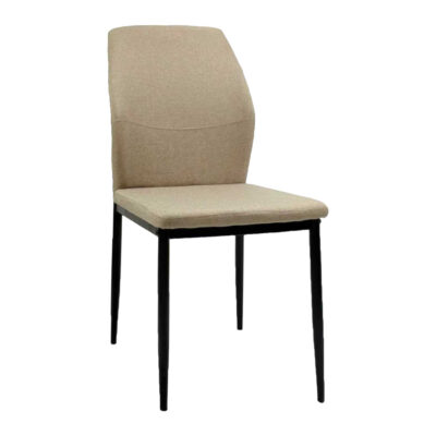 ΚΑΡΕΚΛΑ ΤΡΑΠΕΖΑΡΙΑΣ DIAZ HM18346.04 ΜΠΕΖ ΥΦΑΣΜΑ-ΜΕΤΑΛΛΙΚΑ ΠΟΔΙΑ ΜΑΥΡΑ 43x52x87Υεκ. 4τμχ