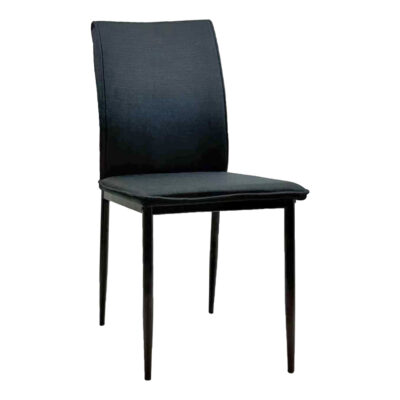 ΚΑΡΕΚΛΑ ΤΡΑΠΕΖΑΡΙΑΣ PERKY HM18347.02 ΜΑΥΡΟ ΥΦΑΣΜΑ & ΜΕΤΑΛΛΙΚΑ ΠΟΔΙΑ 44x60x87Υεκ 4τμχ