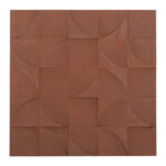 ΠΙΝΑΚΑΣ ΤΕΤΡΑΓΩΝΟΣ ΣΕΙΡΑ SANTORINI HM4524 MDF ΣΕ ΚΑΦΕ ΧΡΩΜΑ 80x5(πάχος)x80Υεκ.