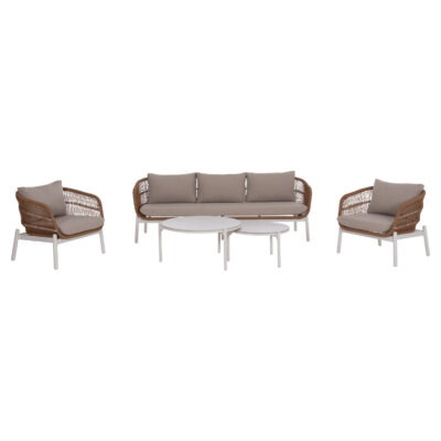 ΣΕΤ ΣΑΛΟΝΙ ΕΞ.ΧΩΡΟΥ 5ΤΜΧ MEMFIS HM6470.03 ΑΛΟΥΜΙΝΙΟ-ΣΧΟΙΝΙ-ΚΕΡΑΜΙΚΟ TOP--ΛΕΥΚΟ