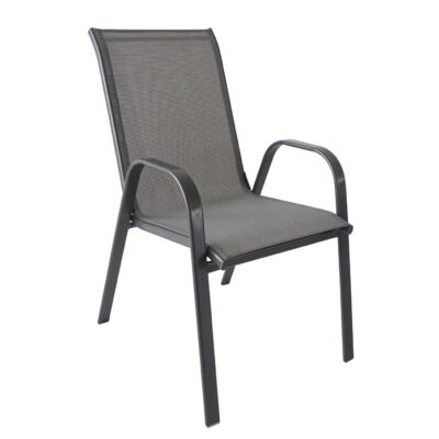 Πολυθρόνα Μεταλλική ArteLibre Neptune Γκρι 55x75x95cm