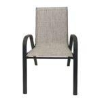 ΚΑΡΕΚΛΑ ΜΕΤΑΛΛΙΚΗ ΑΝΘΡΑΚΙ ΜΕ ΜΠΡΑΤΣΑ ΤΕΧΤ 2x1- ΔΙΑΣΤΑΣΕΙΣ: W55,5xD70xH42/95cm