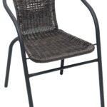 Velco ΚΑΡΕΚΛΑ ΜΕΤΑΛΛΙΚΗ ΑΝΘΡΑΚΙ ME ΓΚΡΙ 2 ΤΟΝΩΝ WICKER ΜΕ ΜΠΡΑΤΣΑ- ΔΙΑΣΤΑΣΕΙΣ: W53xD60xH42/72cm