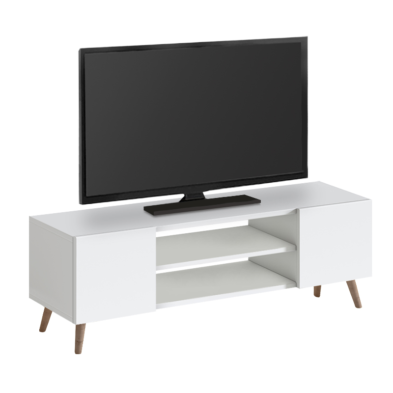 Έπιπλο τηλεόρασης Etna Megapap χρώμα λευκό 120x30x45εκ. - Image 2