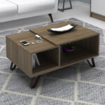 Τραπεζάκι σαλονιού Don Megapap χρώμα καρυδί 90x55x44εκ.