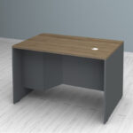 Γραφείο επαγγελματικό Venturo Megapap χρώμα ανθρακί - καρυδί 120x80x75εκ.