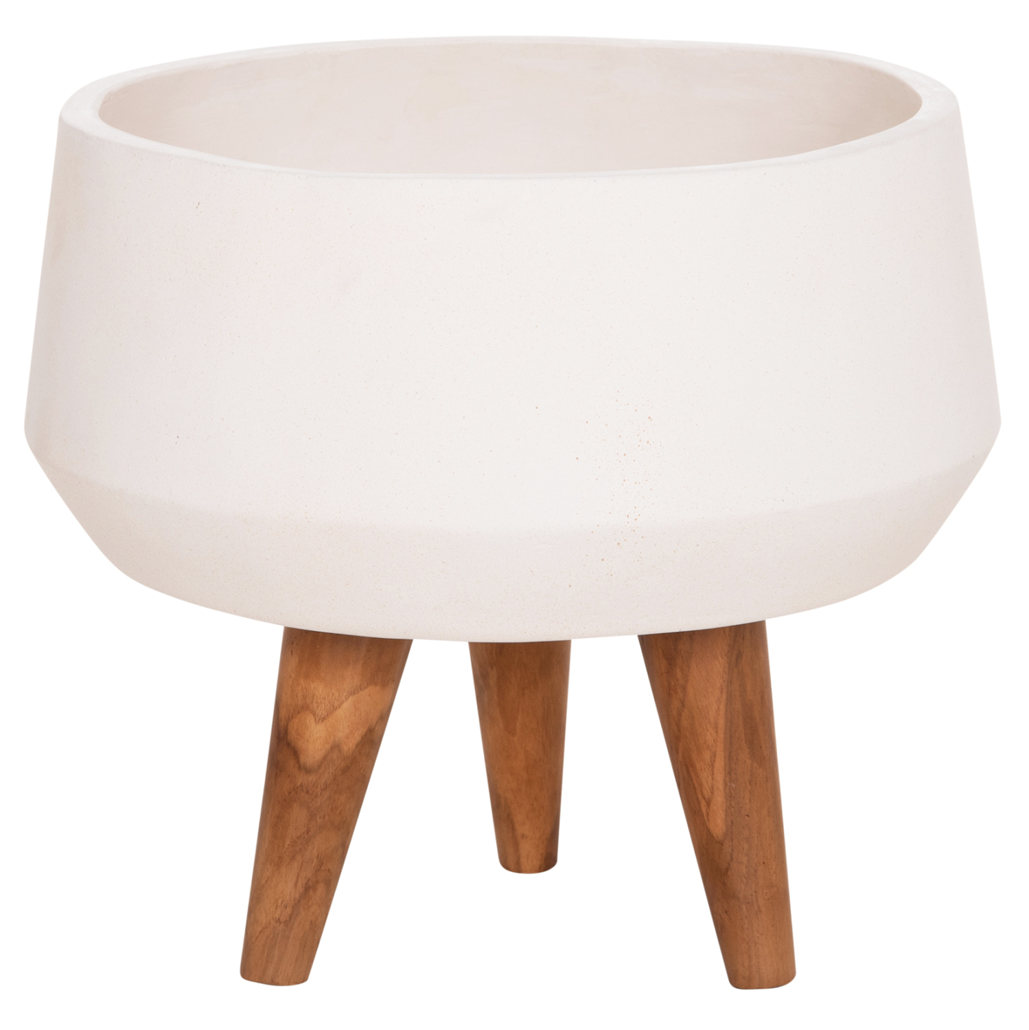 ΓΛΑΣΤΡΑ ΕΣΩΤ.ΧΩΡΟΥ QUAN HM4680.02S FIBER CEMENT ΛΕΥΚΟ--ΒΑΣΗ TEAK Φ37x36Υεκ - Image 3