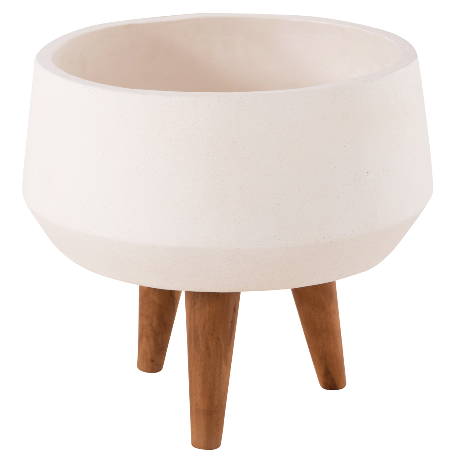 ΓΛΑΣΤΡΑ ΕΣΩΤ.ΧΩΡΟΥ QUAN HM4680.02S FIBER CEMENT ΛΕΥΚΟ--ΒΑΣΗ TEAK Φ37x36Υεκ