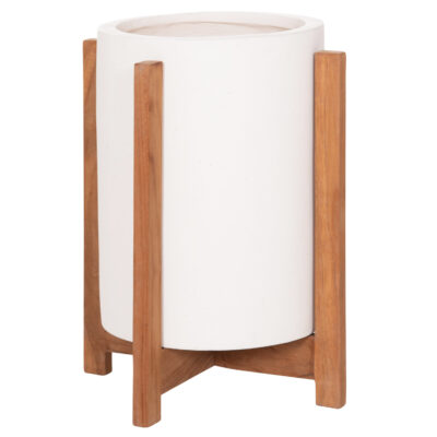 ΓΛΑΣΤΡΑ ΕΣΩΤ.ΧΩΡΟΥ HOFF HM4682.02S FIBER CEMENT ΛΕΥΚΟ-TEAK ΒΑΣΗ Φ33x42Υεκ