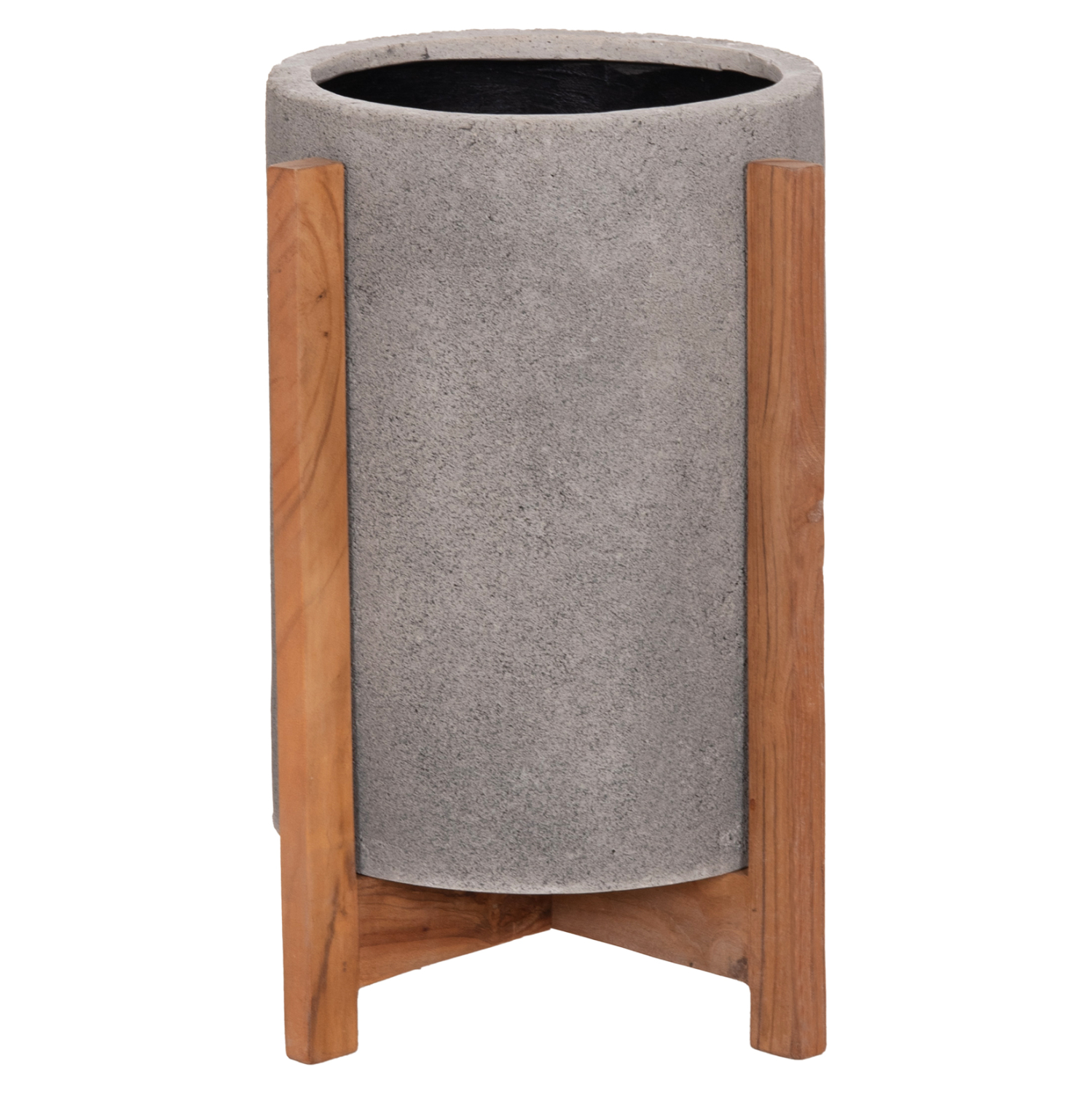 ΓΛΑΣΤΡΑ ΕΣΩΤ.ΧΩΡΟΥ HOFF HM4682.03S FIBER CEMENT ΓΚΡΙ-TEAK ΒΑΣΗ Φ33x42Υεκ - Image 3