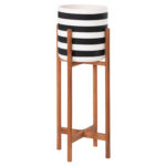 ΓΛΑΣΤΡΑ ΕΣΩΤ.ΧΩΡΟΥ RENTIL HM4683S FIBER CEMENT ΛΕΥΚΟ/ΜΑΥΡΟ--ΒΑΣΗ TEAK Φ23x60Υεκ