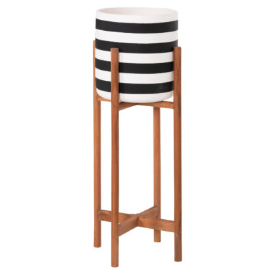 ΓΛΑΣΤΡΑ ΕΣΩΤ.ΧΩΡΟΥ RENTIL HM4683S FIBER CEMENT ΛΕΥΚΟ/ΜΑΥΡΟ--ΒΑΣΗ TEAK Φ23x60Υεκ