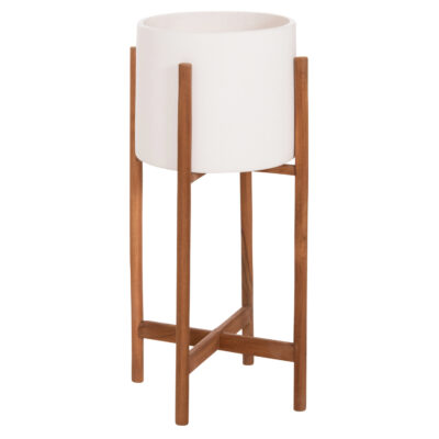 ΓΛΑΣΤΡΑ ΕΣΩΤ.ΧΩΡΟΥ RENTIL HM4684.02S FIBER CEMENT ΧΡΩΜΑ ΛΕΥΚΟ--ΒΑΣΗ TEAK Φ27x56Υ