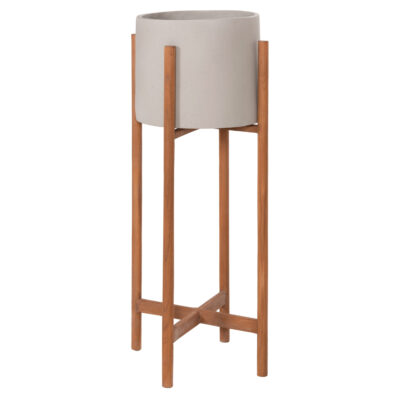 ΓΛΑΣΤΡΑ ΕΣΩΤ.ΧΩΡΟΥ RENTIL HM4684.03L FIBER CEMENT ΧΡΩΜΑ ΓΚΡΙ--ΒΑΣΗ TEAK Φ27x66Υ