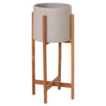 ΓΛΑΣΤΡΑ ΕΣΩΤ.ΧΩΡΟΥ RENTIL HM4684.03S FIBER CEMENT ΧΡΩΜΑ ΓΚΡΙ--ΒΑΣΗ TEAK Φ27x56Υ