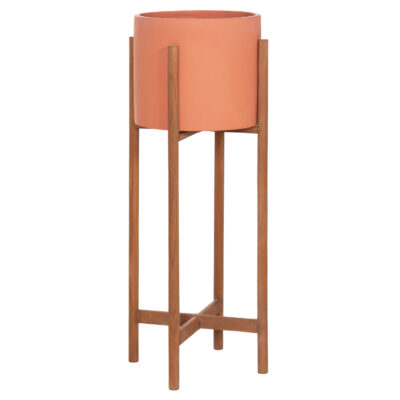 ΓΛΑΣΤΡΑ ΕΣΩΤ.ΧΩΡΟΥ RENTIL HM4684.08L FIBER CEMENT ΧΡΩΜΑ ΤΕΡΑΚΟΤΑ--ΒΑΣΗ TEAK Φ27x66Υ