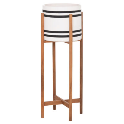 ΓΛΑΣΤΡΑ-ΚΑΣΠΟ ΕΣΩΤ.ΧΩΡΟΥ RENTIL HM4683M FIBER CEMENT ΛΕΥΚΟ/ΜΑΥΡΟ--ΒΑΣΗ TEAK Φ27x66Υεκ