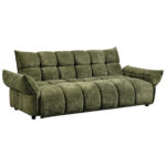 ΚΑΝΑΠΕΣ ΚΡΕΒΑΤΙ MELU HM3314.03 ΠΡΑΣΙΝΟ ΥΦΑΣΜΑ--ΚΑΘΙΣΜΑ POCKET SPRINGS 245x90x85Υεκ