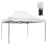 ΚΙΟΣΚΙ/GAZEBO MATTHEW HM6311 ΠΤΥΣΣΟΜΕΝΟ-ΣΚΕΛΕΤΟΣ ΜΕΤΑΛ.ΜΑΥΡΟΣ-ΛΕΥΚΟ ΥΦΑΣΜΑ 3x4,5x3,10Yμ