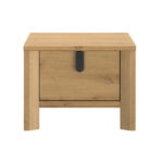 Lugano κομοδίνο με ένα συρτάρι 49x38x37εκ. Artisan Oak