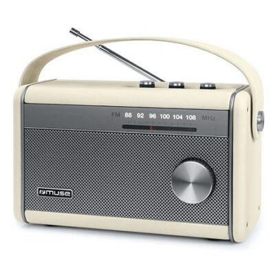 Ραδιόφωνο M-098SC MUSE Μπαταρίας-Ρεύματος με Bluetooth Κρεμ
