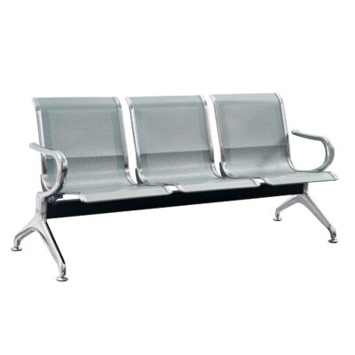 ΚΑΘΙΣΜΑ ΑΝΑΜΟΝΗΣ Τ. ΑΕΡΟΔΡΟΜΙΟΥ 3ΘΕΣΙΟ AVIATOR HM18399 ΜΕΤΑΛΛΟ MESH ΓΚΡΙ 171x64x76Υ