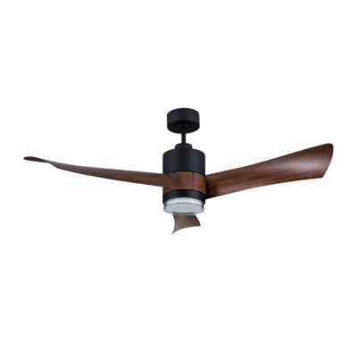 Ανεμιστήρας Οροφής PRCF-80663 PRIMO 54'' 137εκ. DC Με Τηλεχειριστήριο 1 Φως LED Μαύρος με 3 καφέ φτερά
