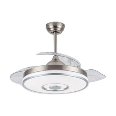 Ανεμιστήρας Οροφής PRCF-80682 Primo DC 42'' 106εκ. Με Τηλεχειριστήριο 1Φως LED 3Φτερά Ασημί