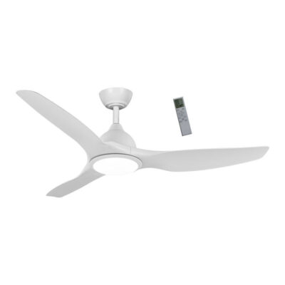 Ανεμιστήρας Οροφής PRCF-80723 Primo 52'' 132εκ. Με Τηλεχειριστήριο 1Φως LED 3Φτερά Λευκός
