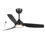 Ανεμιστήρας Οροφής PRCF-80728 PRIMO 52'' 132εκ. Με Τηλεχειριστήριο 1 Φως LED 3Φτερά IP66 με WiFi Μαύρος