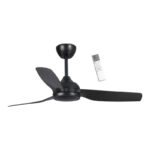 Ανεμιστήρας Οροφής PRCF-80730 PRIMO 52'' 132εκ. Με Τηλεχειριστήριο 3Φτερά IP66 Μαύρος